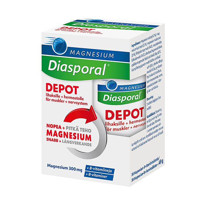 Diasporal Magnesium Depot +B-Vit Complex 30 kpl-13