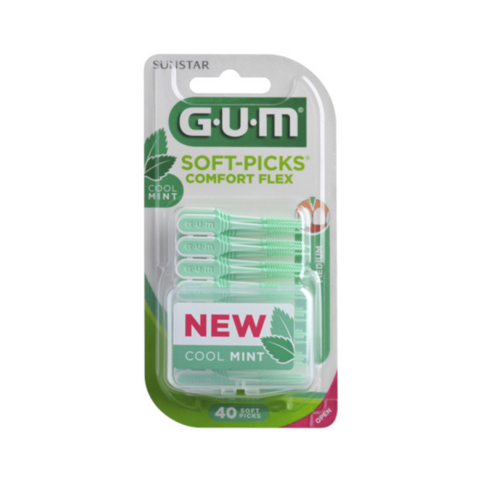 GUM Soft-Picks Comfort Flex Mint Medium harjatikku 40 kpl-13