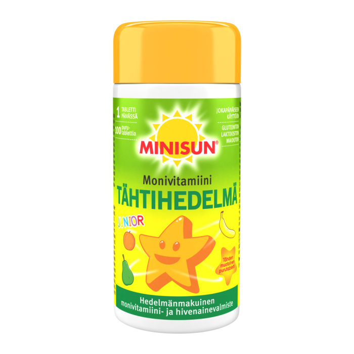 Minisun Tähtihedelmä Monivitamiini 100 tabl  Junior-13