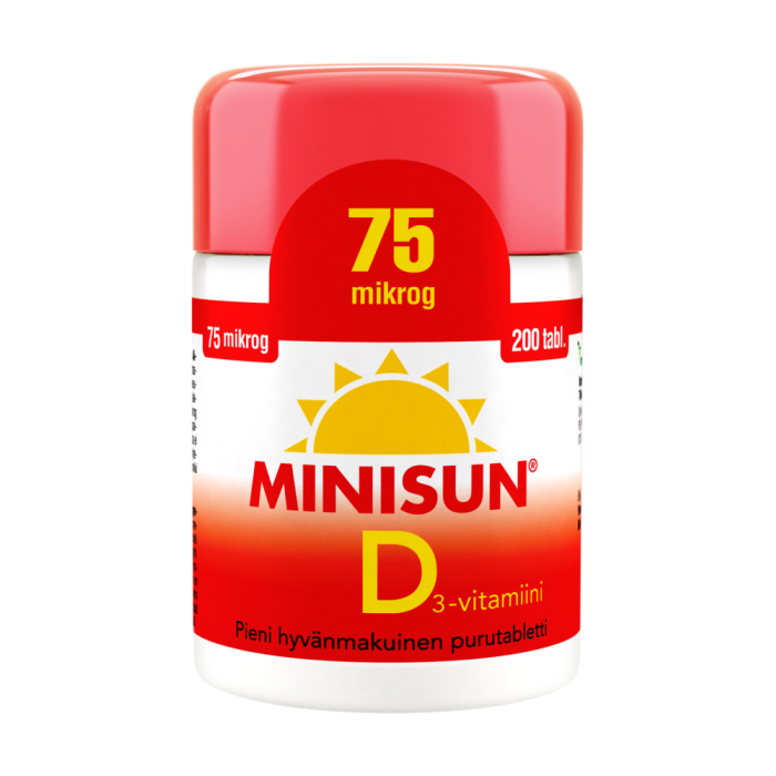 Minisun D-vitamiini 75 mcg 200 tabl-13
