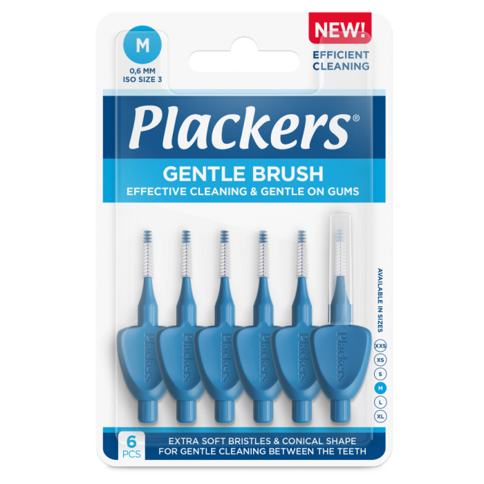 Plackers Gentle Brush M 0.6 mm hammasväliharja 6 kpl-13