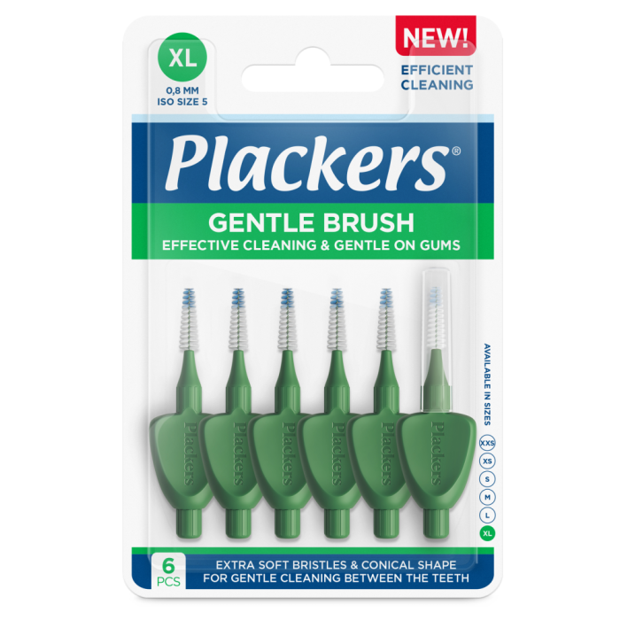 Plackers Gentle Brush XL 0.8 hammasväliharja 6 kpl-13