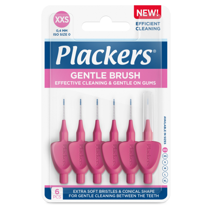 Plackers Gentle Brush XXS 0.4mm hammasväliharja 6 kpl-13