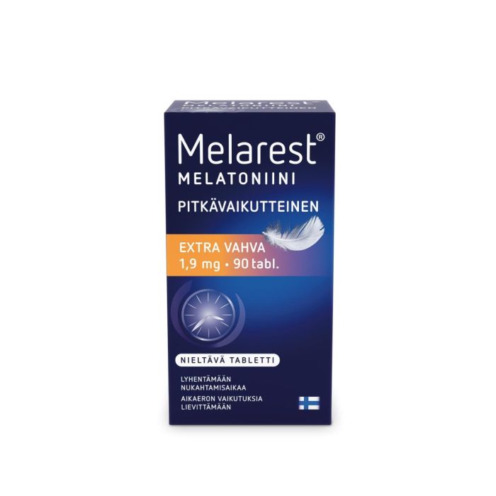 Melarest Melatoniini pitkävaikutteinen 90 tabl 1,9 mg-13