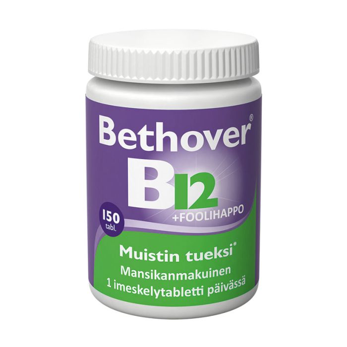 Bethover B12-vitamiini+Foolihappo 150 tabl-13