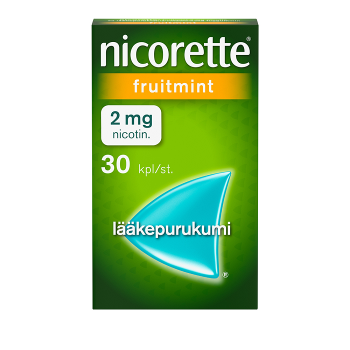 Nicorette Fruitmint 2 mg 30 kpl lääkepurukumi-13