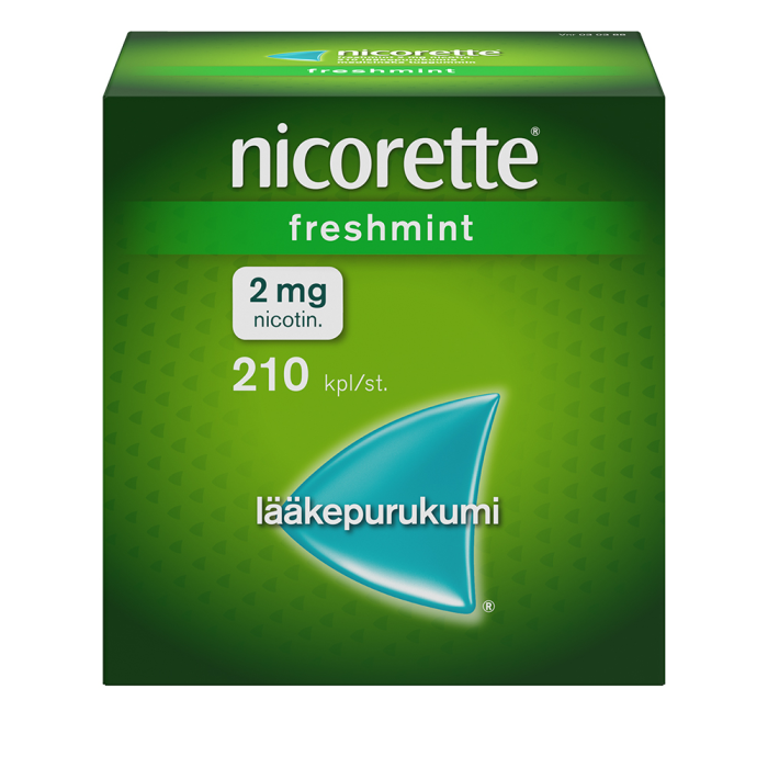 Nicorette Freshmint 2 mg 210 kpl lääkepurukumi-13