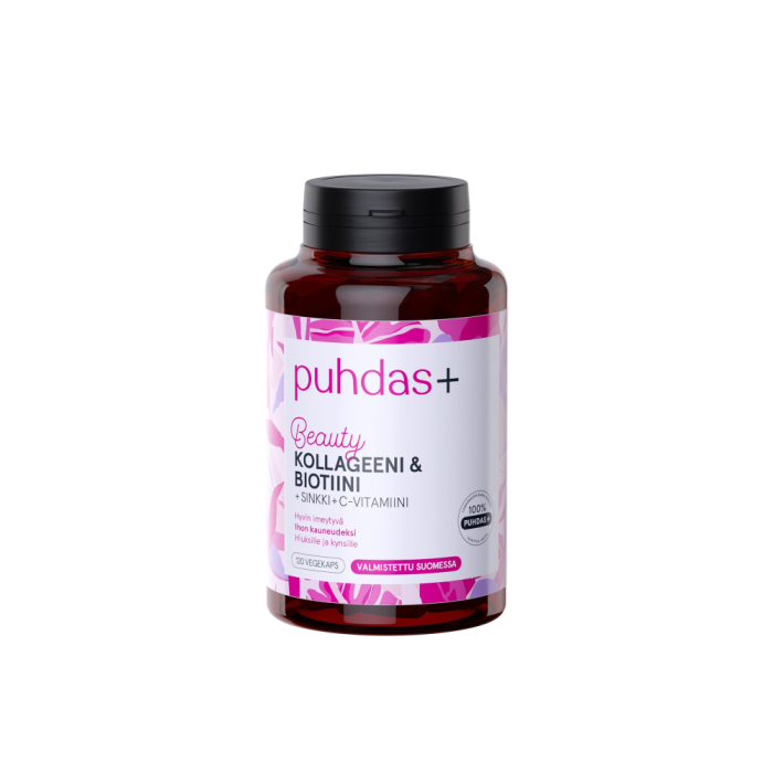 Puhdas+ Beauty kollageeni & biotiini 120 kaps-13