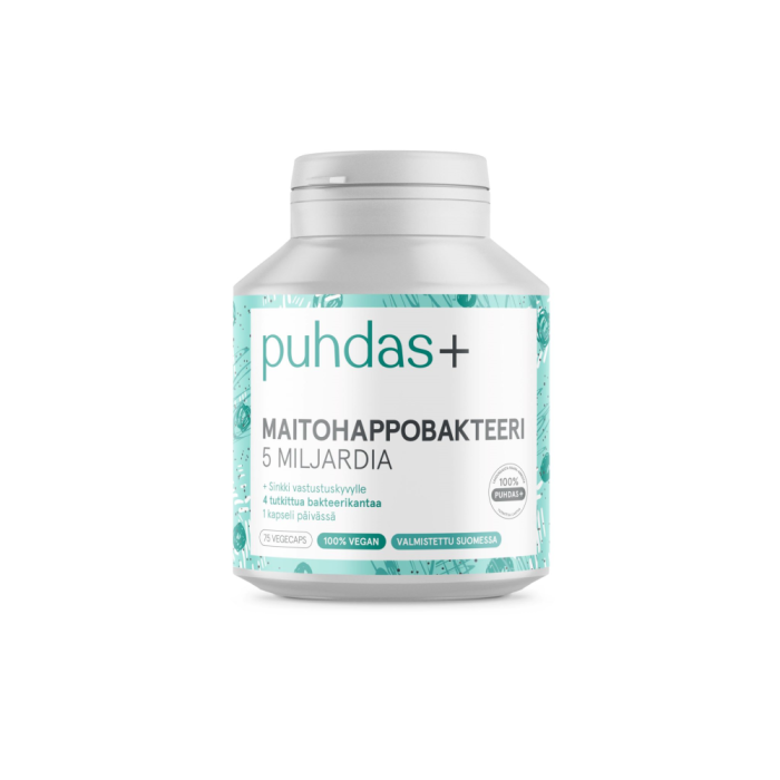 Puhdas+ Maitohappobakteeri 5 Mrd vegekaps 75 kpl-13