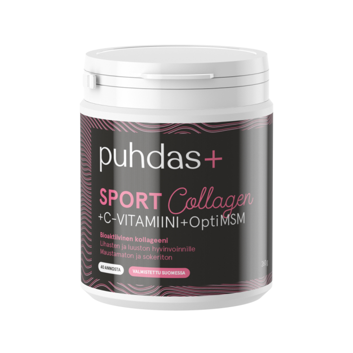 Puhdas+ Sport Collagen & C-Vitamiini & OptiMSM 260 g-13