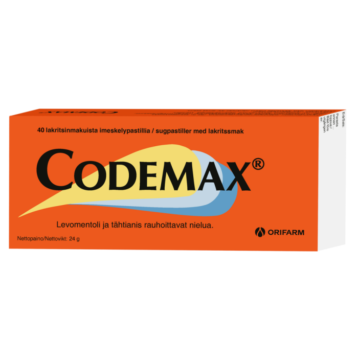 Codemax imeskeltävä pastilli 40 kpl-13