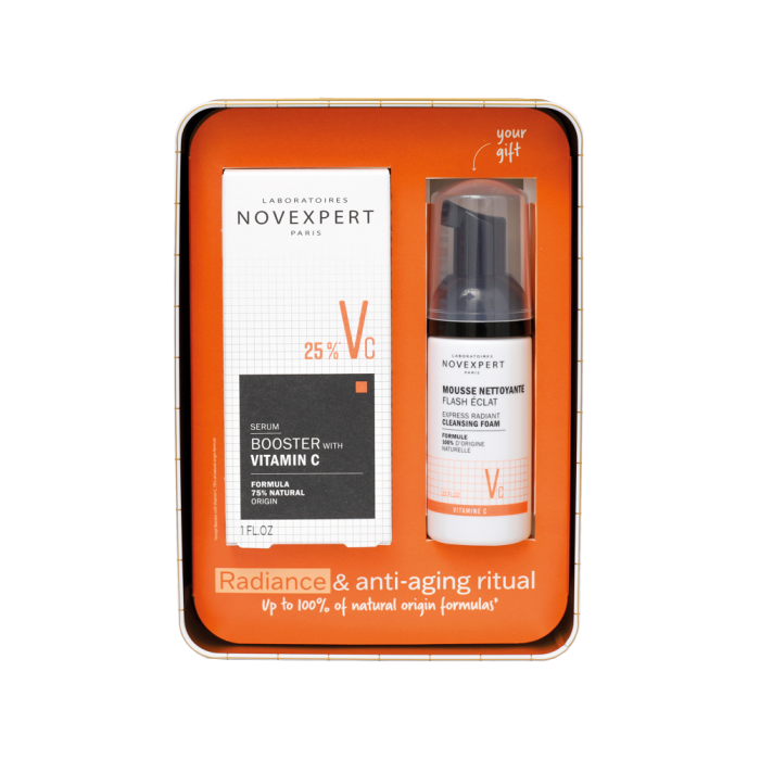 Novexpert Vitamin C Booster + Mini Cleansing Foam lahjapakkaus-13