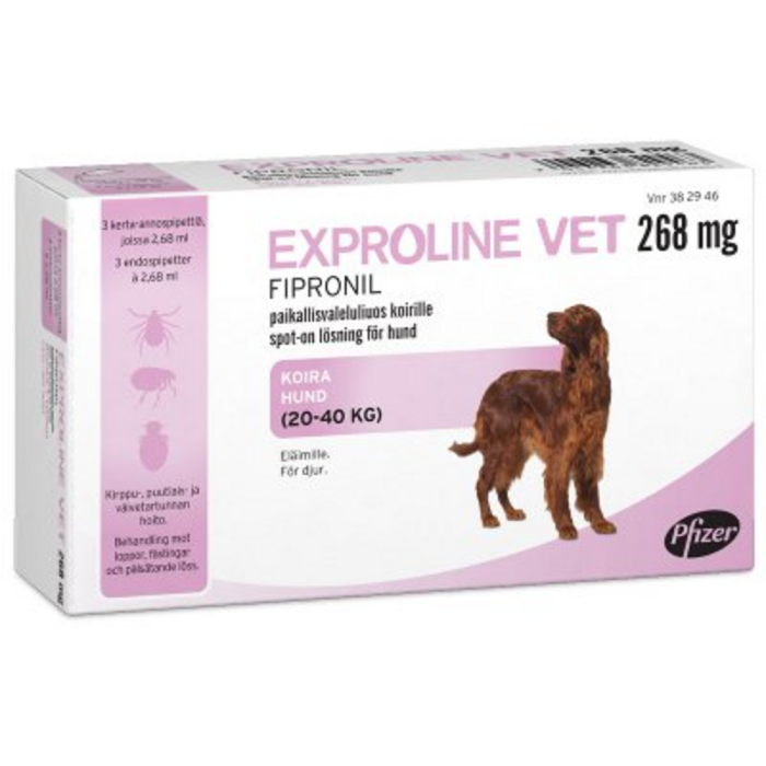 Exproline vet 268 mg 3 x 2.68 ml paikallisvaleluliuos Pipetti-13