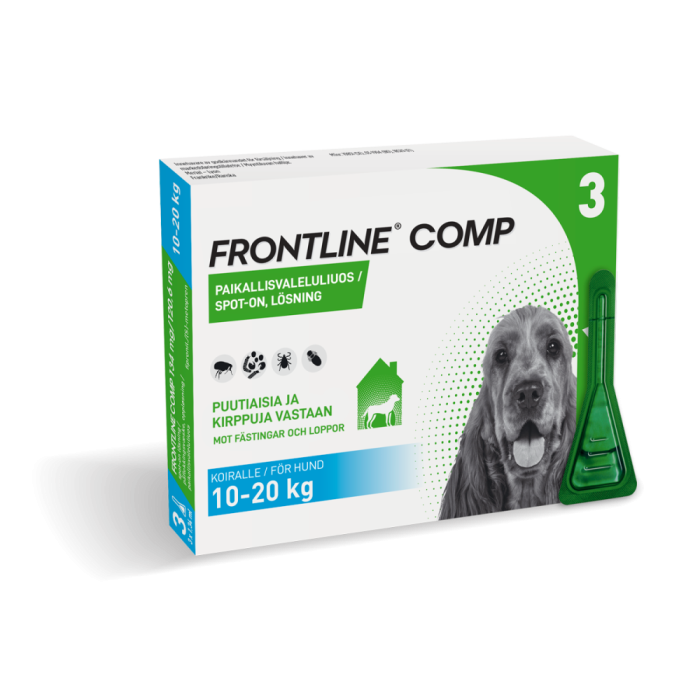FRONTLINE COMP 134 mg / 120.6 mg 3 x 1.34 ml paikallisvaleluliuos Pipetti-13