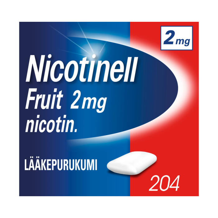 Nicotinell Fruit 2 mg 204 kpl lääkepurukumi-13
