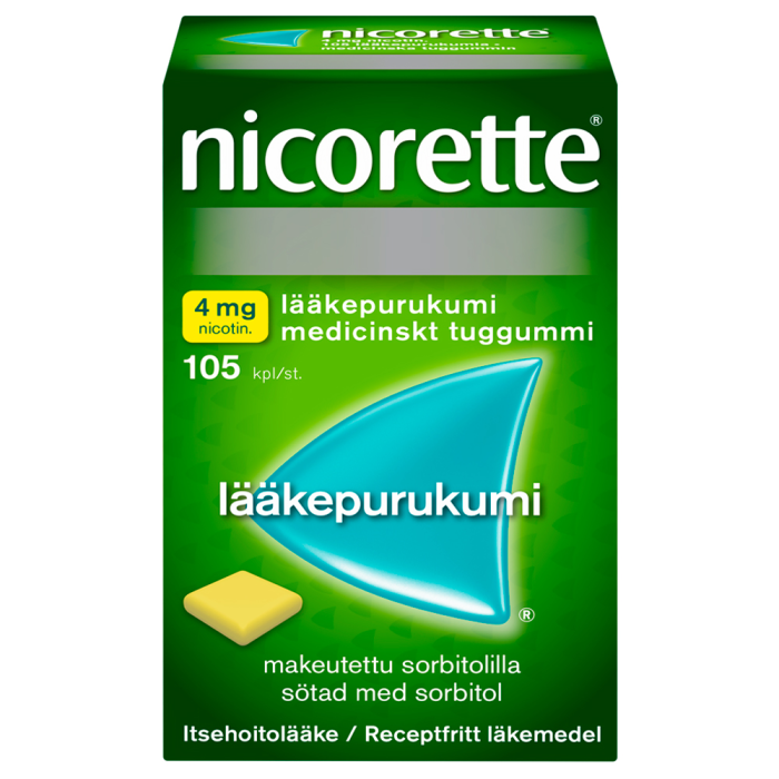 Nicorette 4 mg 105 kpl lääkepurukumi-13