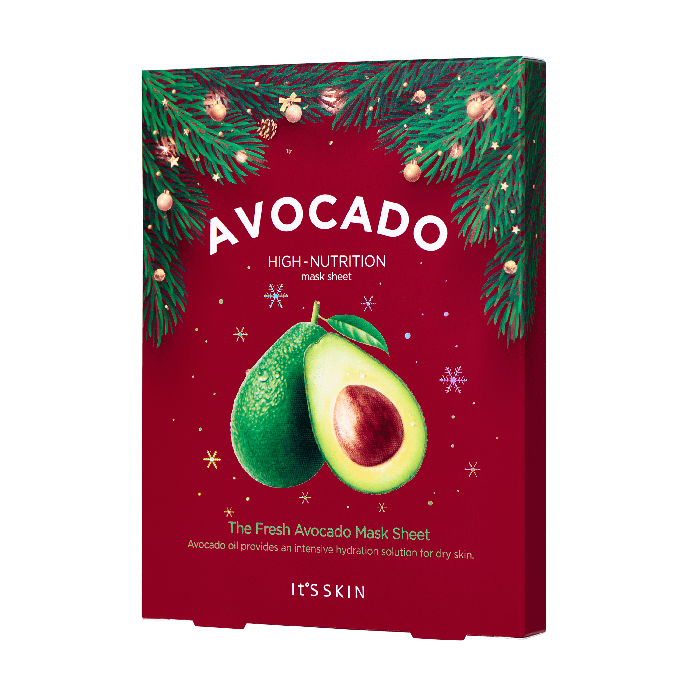 It´S SKIN The fresh mask sheet set Avocado lahjapakkaus-13
