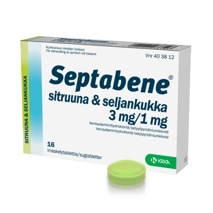 SEPTABENE SITRUUNA & SELJANKUKKA 3/1 mg 16 fol imeskelytabletti-13