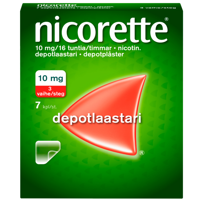 Nicorette 10 mg/16 h pitkävaikutteinen laastari 7 kpl -13