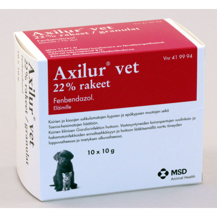 Axilur 22 % 10x10 g vet rakeet-13