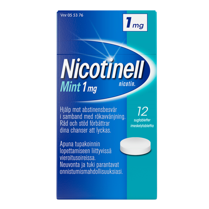 NICOTINELL MINT 1 mg 12 fol imeskelytabletti-13