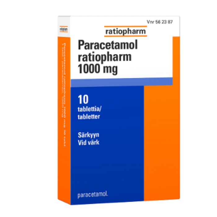 PARACETAMOL RATIOPHARM 1000 mg 10 fol tabletti-13