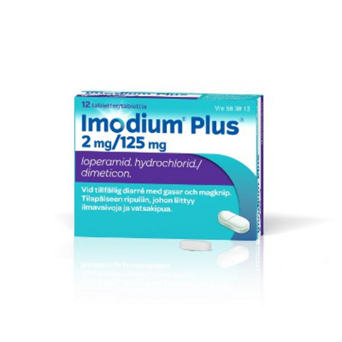 IMODIUM PLUS 2/125 mg 12 fol tabletti-13