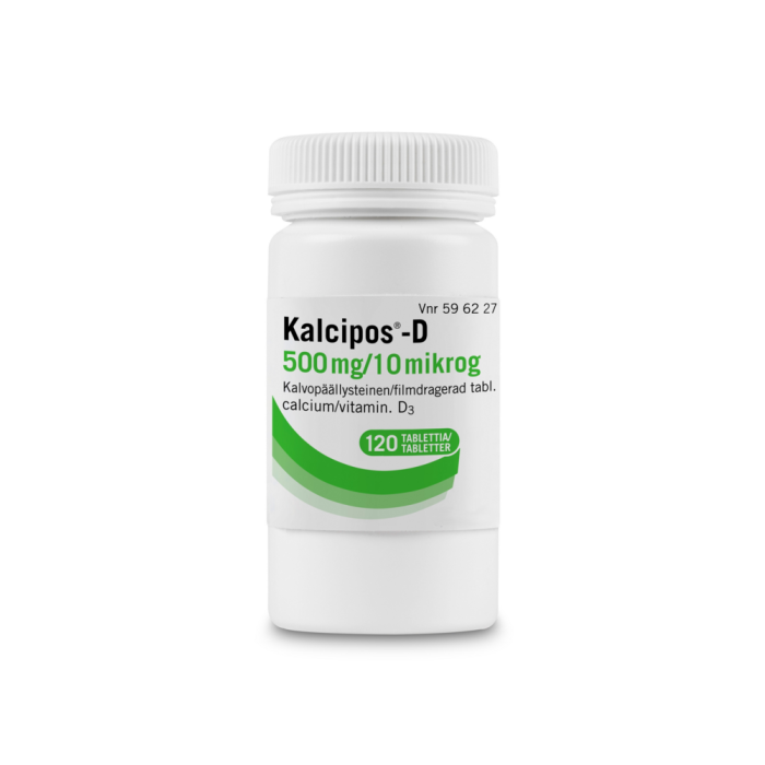 KALCIPOS-D 500 mg/10 mikrog 120 kpl tabletti, kalvopäällysteinen-13