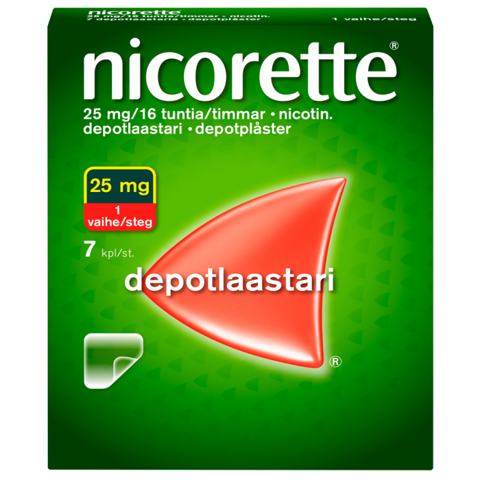 Nicorette 25 mg/16 h pitkävaikutteinen laastari 7 kpl-13