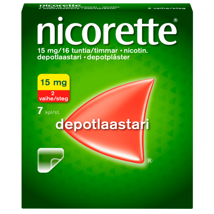 Nicorette 15 mg/16 h pitkävaikutteinen laastari 7 kpl-13