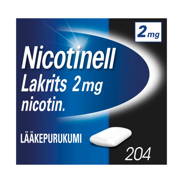 Nicotinell Lakrits 2 mg 204 kpl lääkepurukumi-13