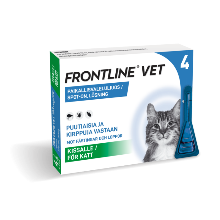 FRONTLINE VET 100 mg/ml 4 x 0.5 ml paikallisvaleluliuos-13