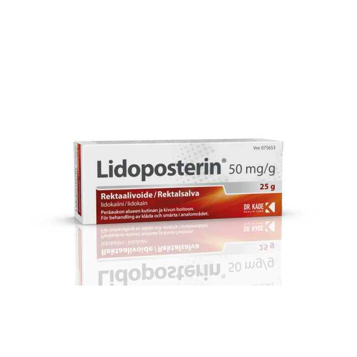 LIDOPOSTERIN 50 mg/g 25 g rektaalivoide-13