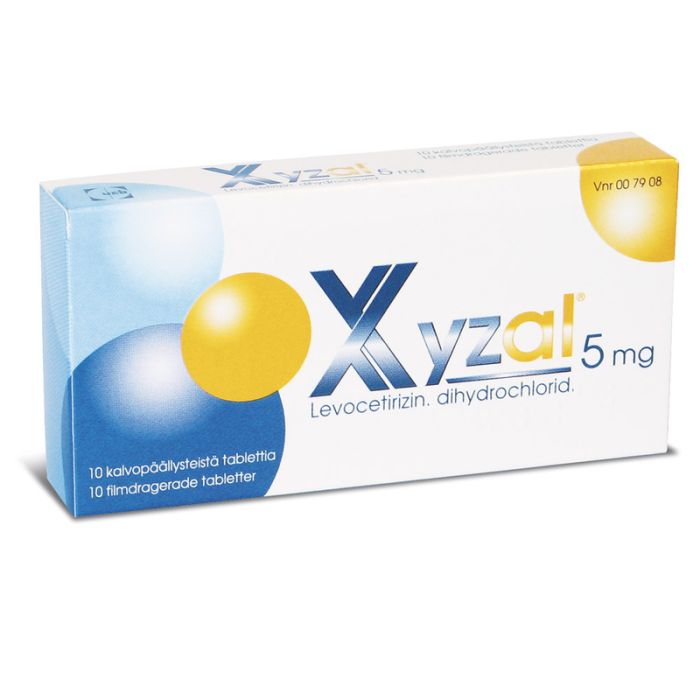 XYZAL 5 mg 10 fol tabl, kalvopääll-13