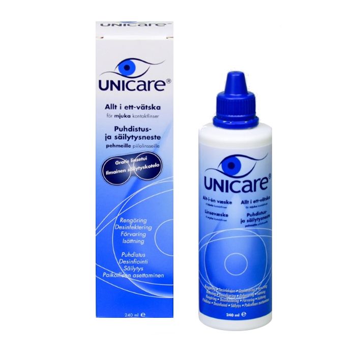 Unicare All-In-One liuos pehm. piilolinsseille 240 ml-13
