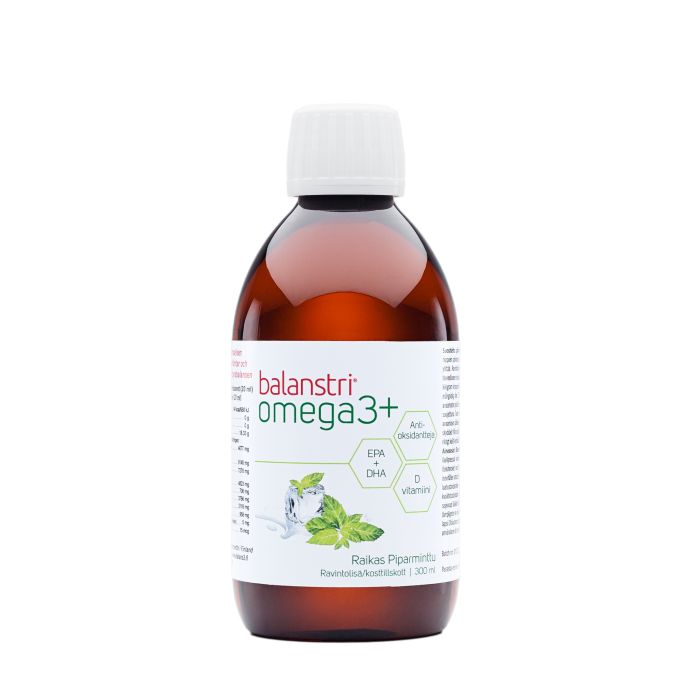Balanstri Omega 3+ Raikas piparminttu 300 ml-0