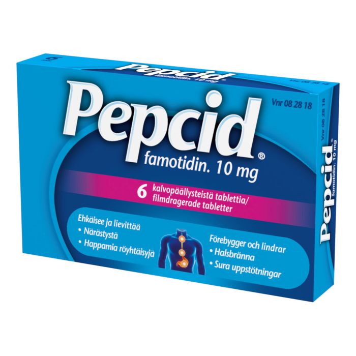PEPCID 10 mg 6 fol tabl, kalvopääll-13
