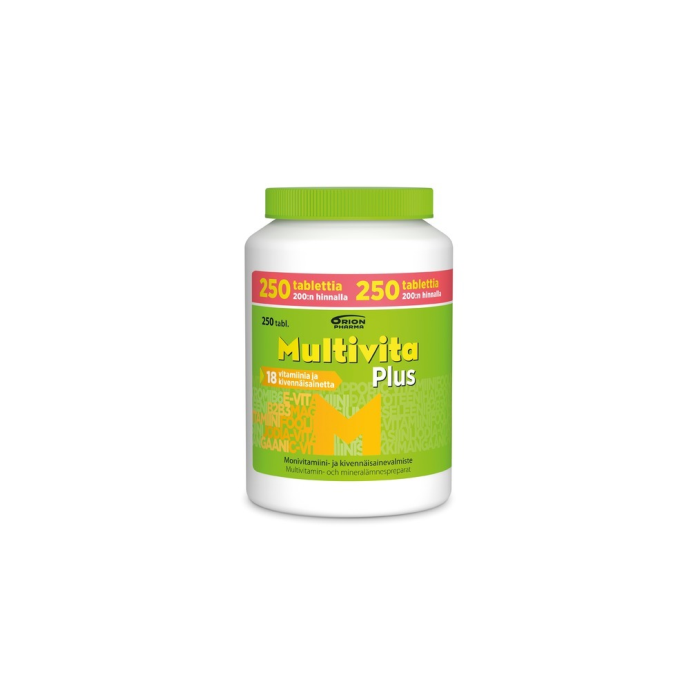Multivita Plus monivitamiini 250 tabl kampanjapakkaus-13