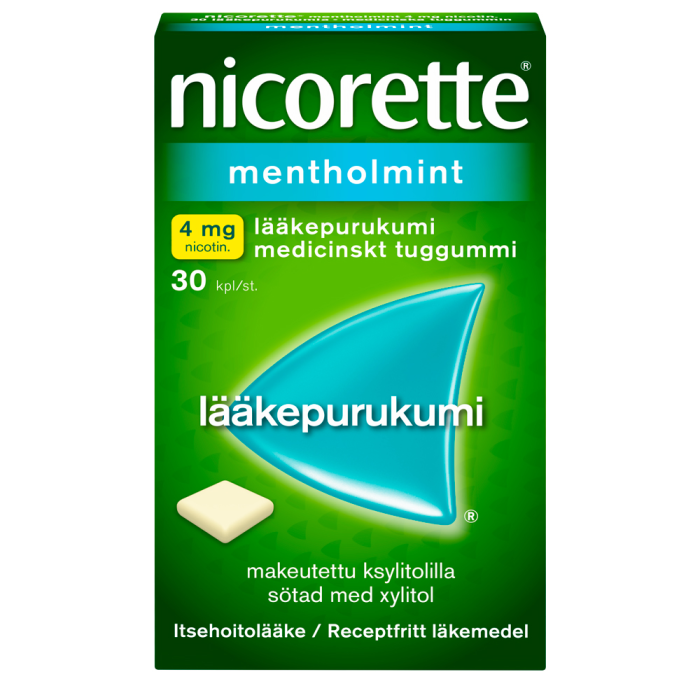 Nicorette Mentholmint 4 mg 30 kpl lääkepurukumi-13