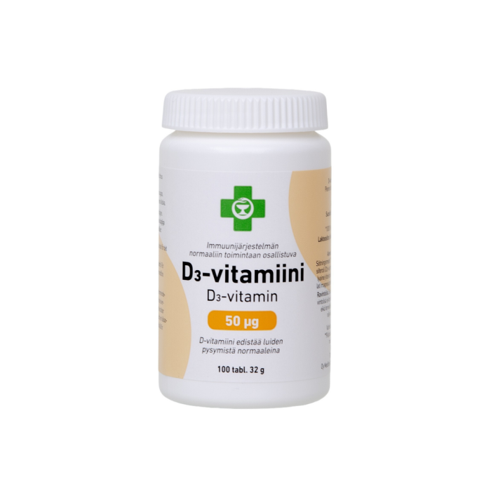 APTEEKKI D3-Vitamiini 50 mikrog 100 tabl.-13