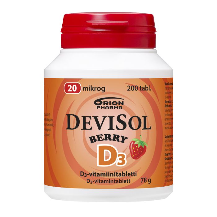 Devisol Berry 20 mikrog 200 kpl imeskelytabletti-13