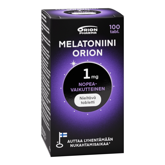 Melatoniini Orion 1 mg nieltävä 100 tabl-13