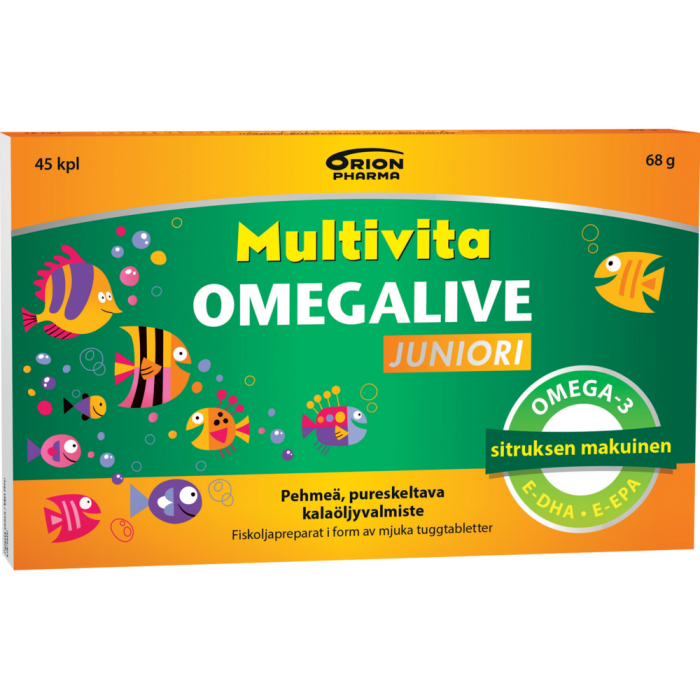 Multivita Omegalive juniori 45 geelitabl-13