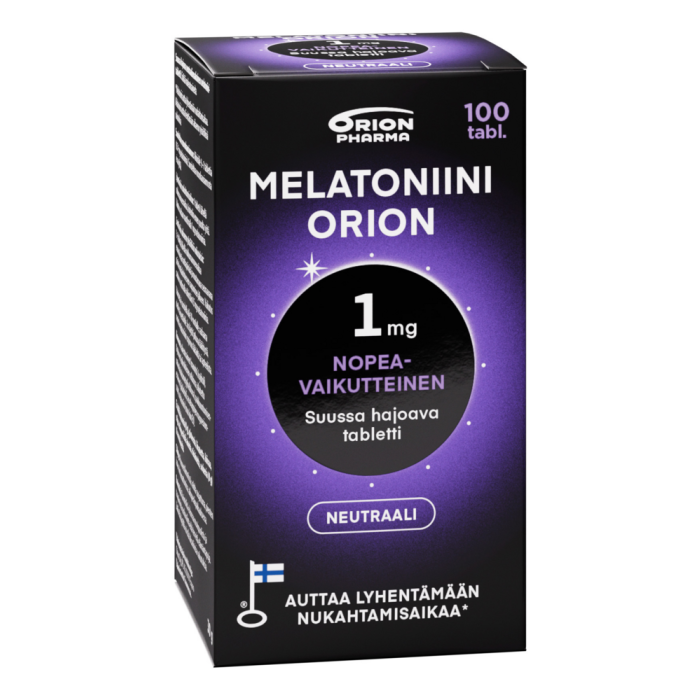 Melatoniini Orion 1 mg 100 tabl suussa hajoava-13