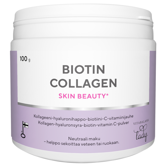 Vitabalans Lady Biotin Collagen jauhe 100 g-13