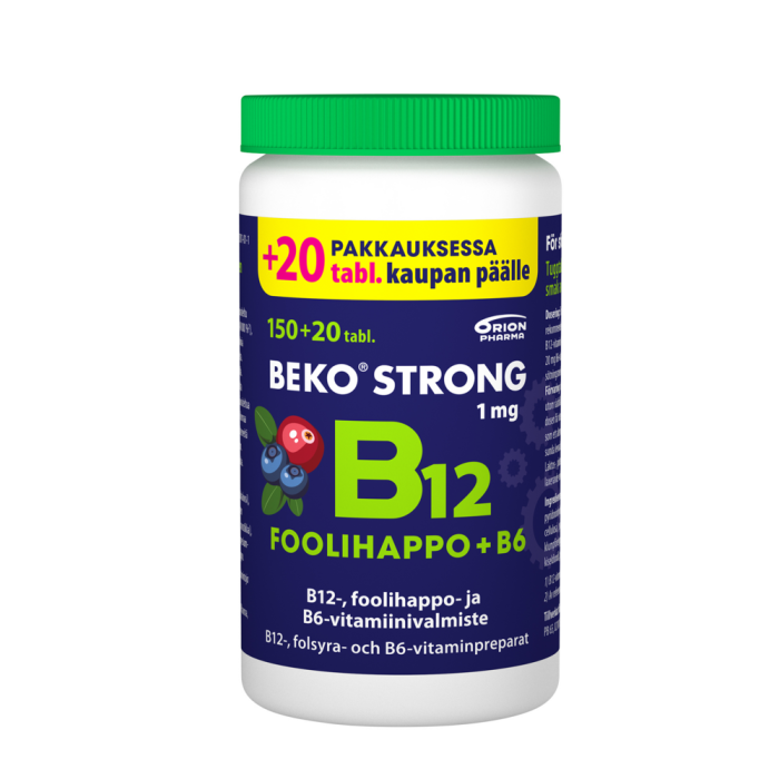 Beko Strong B12+Foolihappo+B6 170 purutabl mustikka-karpalo-13