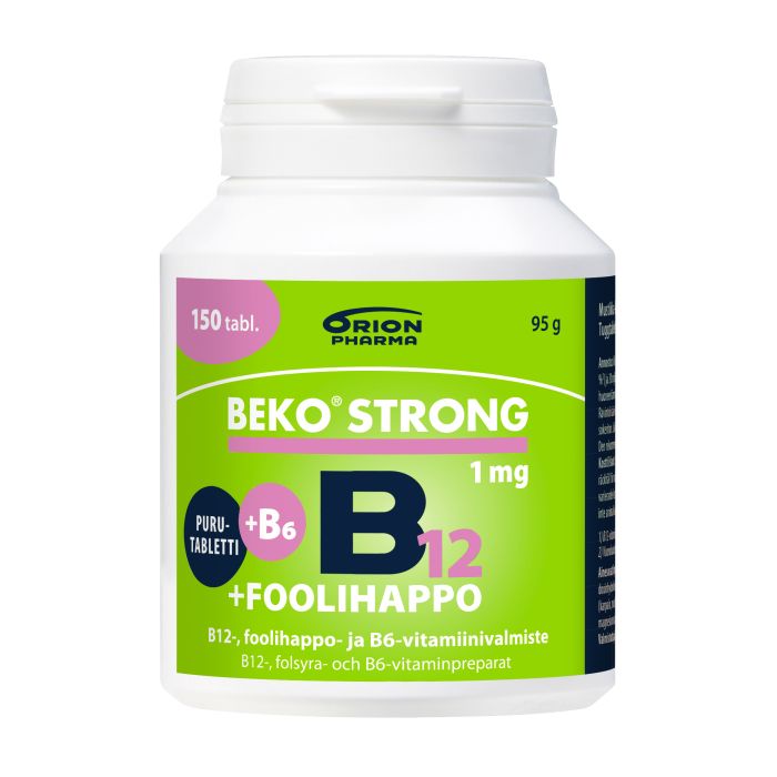 Beko Strong B12+Foolihappo+B6 150 purutabl mustikka-karpalo-13