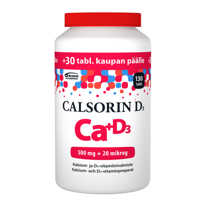 Calsorin 500 mg + D3 20 mikrog 130 tabl kampanjapakkaus-13