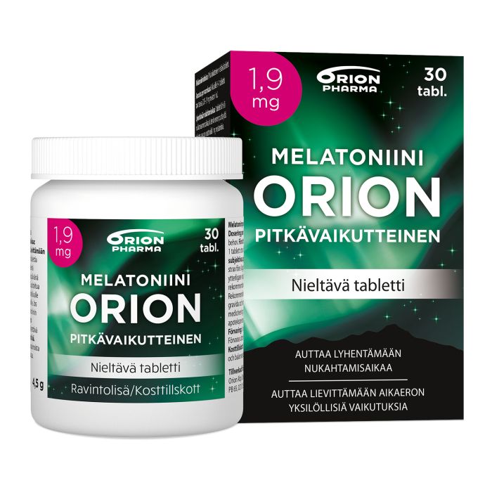 Melatoniini Orion 1,9 mg pitkävaik. 30 tabl-13
