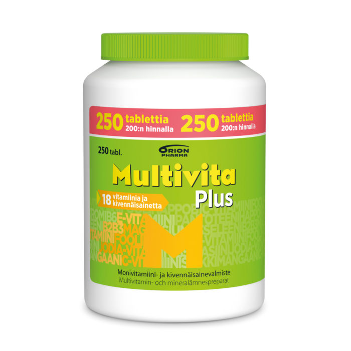 Multivita Plus monivitamiini 250 tabl kampanjapakkaus-13